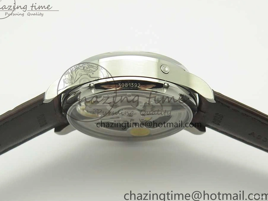 MIROTIME 0127 Lightweight Portuguese Tourbillon IW504602 SS ZF Best Edition Gray Dial on Brown Leather Strap 7177